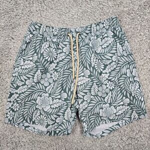 Fair Harbor Men Floral Swim Shorts Size M Drawstring Lined Beach Vacation